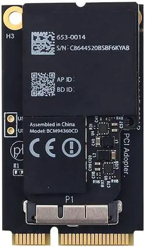 Wireless For Broadcom Bcm94360cd WiFi Card 1750Mbps + Bluetooth 4.0 Dual Band 802.11a/b/g/n/ac With Adapter For iMac 2013