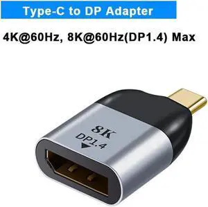 UHD 8K Type C to DP/HDMI-compatible/VGA/Mini DP/RJ45 Gigabit Ethernet Adapter For MacBook Pro/Air SAMSUNG 4K@60Hz USB-C Adapter Grey