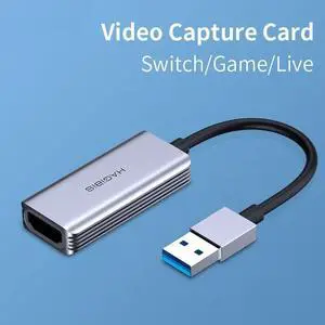 Video Capture Card USB 3.0 4K HDMI-compatible Video Game Grabber Record for PS4 Camcorder Switch Live Broadcast Camera