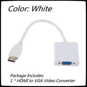 1080P HDMI-compatible To VGA Adapter Converter Cable HDMI Male To VGA Famale Digital Analog Converter for Tablet laptop PC TV