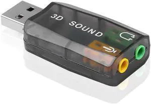 Portable External Usb To 3.5mm Mic Headphone Jack Stereo Headset 3d Sound Card Audio Adapter New Speaker Interface For Laptop