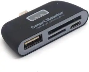 Micro USB OTG to USB 2.0 Smart Card Reader SD TF Card Reader 4 in 1 Card Adapter with Micro USB Port For Android Smart Phone