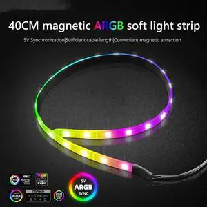 5V ARGB Chassis Light Strip Small 4Pin PC Case LED Light Bar SATA 3PIN Desktop Computer RGB Lamp Decoration
