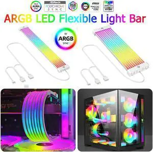 Lamp Tape PC Backlight Flexible LED Strip Light 5V ARGB Aura Sync Multifunctional DIY for 24PIN Motherboard AL200 Lamp Tape PC Backlight Flexible LED Strip Light 5V ARGB Aura Sync Multifunctional DIY for 24PIN Motherboard AL200
