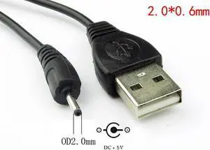 USB to DC Power Cable Jack USB DC 2.0*0.6mm 2.5*0.7mm 3.5*1.35mm 4.0*1.7mm 5.5*2.1mm 5V DC Barrel Jack USB Power Cable Connector