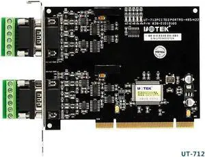 2-Ports PCI to RS485/422 Multi-Serial Port Card with 2.5KV isolation protection 2 Port RS485 RS422 COM Serial Port UT-712