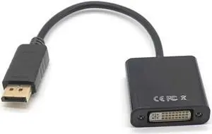 1080P DP to DVI Adapter DisplayPort Display Port to DVI Cable Adapter Converter Male to Female for Monitor Projector Displays