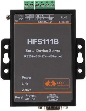Industrial RJ45 RS232/485/422 Serial to Ethernet RTOS Serial 1 Port Server Converter Device HF-5111B
Be the first to review this product...