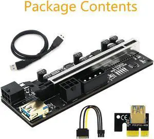 PCIE Riser 010 010X VER010X 010S Plus USB 3.0 Cable Cabo Riser GPU PCI Express X16 Riser for Video Card for Bitcoin Miner Mining