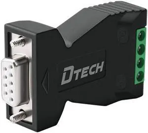Mini RS-232 to RS-485 Passive Interface Converter 485 Converter DB9 to 3-Wire terminal Adapter