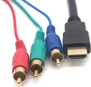 HDMI to 3RCA Adapter Cable Audio Video AV Cables Adapters Converter Connector Component Wire Lead For HDTV