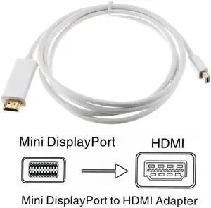 Mini DisplayPort to HDMI Cable Thunderbolt HDMI Converter Mini DP to HDMI Cable Adapter 1080P For MacBook Pro