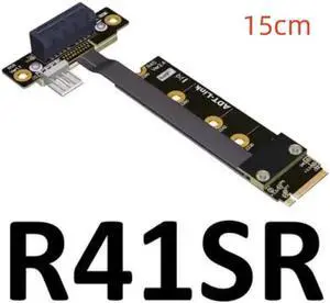 8G/bps PCIE x1 pci-e 1x 3.0 TO M.2 NGFF NVMe key M Riser Adapter Card Extension Ribbon Cable M2 key-M 1 Pci-express