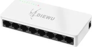 Mini Network Switch 8 Ports 100Mbps Fast Ethernet Switch RJ45 LAN Hub MDI Full Half duplex AC Power Supply portas