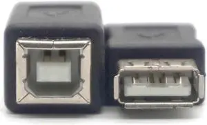2PCS USB Type A Female to Printer Scanner Type B Female Adapter Adaptor Converter Connectors