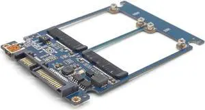 Dual mSATA RAID to 22pin SATA Adapter 2.5 inch SATA 3.0 Enclosure USB3.0 to 2 MSATA SATA 3 RAID 0/1