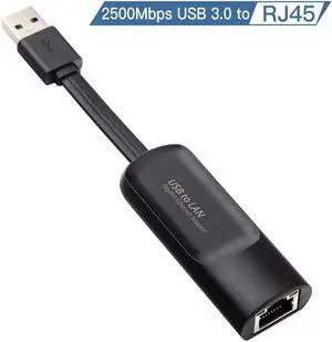 2500Mbps Ethernet USB3.0 to RJ45 2.5G Type C to RJ 45 Wired Adapter Lan Network USB HUB For Win10/8/7/11 MacBook iPad Laptop PC