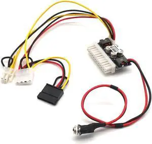 DC 12V 160W 24-Pin ATX Switch PSU Car Auto Mini ITX Power Supply Module Cable