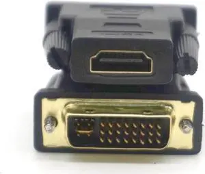2Pcs Gold Plated DVI-I Dual Link (24+5 pin) Male to HDMI Standard Female Adapter Pro DVI to HDMI Converter for HDTV LCD DVD