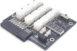 12 Port 6Pin Connector LED Display 12V Power Module for 500W 800W 1400W 1600W PSU for GPU Graphics Card