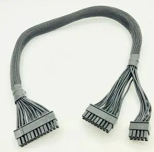 ATX 24pin to (18+10)Pin Modular Power Supply Adapter Cable for RM650X RM750X RM850X RM1000X 610mm Black Power Cables