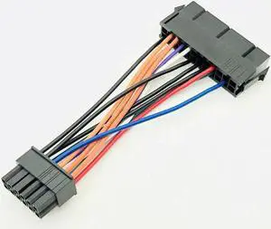24Pin to 12Pin Power Cable ATX 24Pin Female to 12Pin Male PSU Converter Adapter for Acer Q87H3-AM 18AWG Computer Accessories