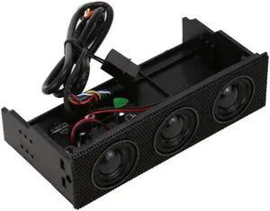 5.25" Stereo Surround Speaker PC Front Panel Computer Case Built-in Mic Music Loudspeakers STW-9005