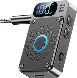 Bluetooth 5.4 Transmitter Receiver, Bluetooth Adapter for Airplane Headphones, Bluetooth AUX Adapter for Car, Bluetooth Transmitter for TV PC, Bluetooth Adapter for Stereo Receiver
