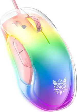 Hitoor Gaming Mouse, Wired Gaming Mouse 12,800 DPI Sensor, 8 Buttons Programmable Computer Gaming Mice, Lightweight Gaming Mouse Ergonomic Computer Mouse Gaming for Windows/PC/Mac/Laptop Gamer