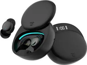 r Sleep Headphones, Sleep Earbuds for Side Sleepers, Wireless Earbuds Comfortable Noise Blocking, LED Power Display, Music Sleep Dual Mode, Invisible Earbuds for Sleeping, Working, Hiking (Black)