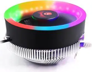 Heatsink CPU Cooler Cooling Radiator Fan for Intel LGA 1150 1155 1156 775 1366 AMD AM2 AM2+ AM3 AM3+ AM4 3 Pin RGB CPU Cooler