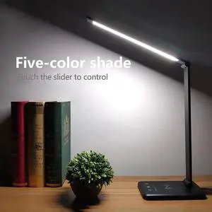 52PCS LED Desk Lamp 5 Color x5 Dimable Level Touch USB Chargeable Reading Eye-protect with timer Table lamp Night Light