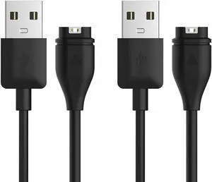 [2-PACK] Charger Cable Compatible with Garmin Fenix 5 5S 5X 6 6S 6X Plus Pro 7 7S 7X, Forerunner 945 935 45 45S 245 540 ,Approach S10 S40 S60 G12 S12 S42,Vívoactive 3 4 4S, Instinct,Venu 2 2S Plus(1m)