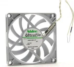FOR  Nidec U80R12MUA-57 UltraFlo 8010 80MM 8cm 80*80*10mm fan 12V 0.25A fan with 2pin