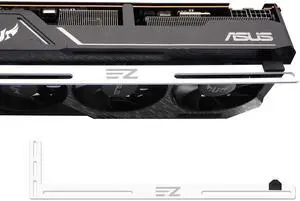 Aomoproing GPU Bracket ,Graphics Card Brace Support,Video Card Holder,GPU Holder for Custom Desktop PC Gaming-3mm Aluminum-White