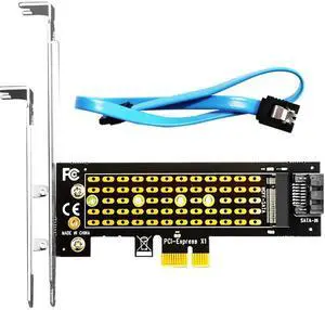 Aomoproing PA09-SA M.2 NGFF SATA SSD Adapter - SATA I/II/III, Cable and Screws Included