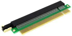Aomoproing PCI-E 164 pin Slot PCI-Express 16X Riser Card, Male to Female Extension Protector Upward Riser Adapter Card 1U 2U