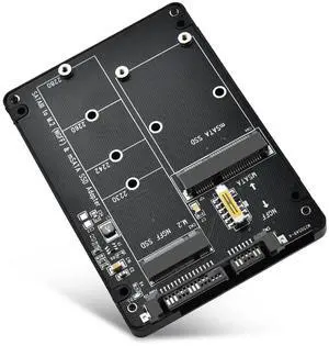 Aomoproing M.2 to SATA Adapter - 2 in 1 Converter for MSATA/M.2 NGFF SSD to 2.5" SATA III, Supports B&M Key, Not for M Key
