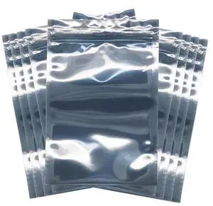 Aomoproing 100 Pcs Antistatic Bag (10x15cm/ 4 X 6 inches) Resealable for 2.5 Inch SSD HDD and Electronic Device Anti Static Bag New