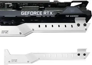 Aomoproing GPU Holder Brace Graphics Card Support, Video Card Sag Holder/Holster Bracket Support AMD6700/Nvidia 3090 - 309EZ-White
