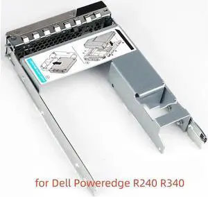 Aomoproing 2.5" to 3.5" HDD Adapter + 3.5" tray Caddy for Poweredge R240 R340