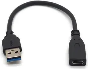 Aomoproing USB 3.0 Male to USB-C Type-C Female Extension Cable USB3.1 to USB 3.0 Adapter Cable