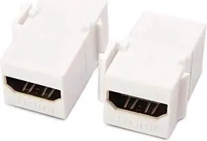 Aomoproing (2-pack) gold-plated hdmi keystone jack insert