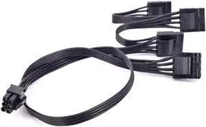 PCIe 6Pin 1 to 4 IDE Molex 4Pin Power Supply Cable for C.ORSAIR CS CX HX RM Series CS450M CS550M CS650M CS750M CS850M CX450M CX650MX CX750M HX1050 HX850 HX750 HX650 RM450 RM550 RM650 RM750 RM850