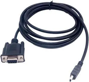 Aomoproing 1pcs 6FT Mini USB 2.0 Male to RS232 DB9 9 Pin Female Adapter Entension Lead Cable 6Ft Aomoproing 1pcs 6FT Mini USB 2.0 Male to RS232 DB9 9 Pin Female Adapter Entension Lead Cable 6Ft