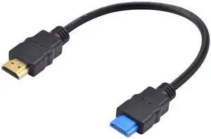 AOMOPROING 4K Short HDMI Cable, HDMI to HDMI Cable High Speed HDMI 2.0 Cord, HDMI Male to Male Supports 4K@60Hz 18Gbps, with Silicone HDMI Port Suitable for Factory Testing 1Ft/30cm