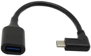 USB C OTG Cable,Type C 3.1 Male Cable,SinLoon High Speed USB 3.0 (Type A) Female to USB 3.1 C (Type C) Male Left or Right 90 Degree Angle OTG Sync & Charge Converter Adapter Cable Cord(3.0F-CM,7inch)
