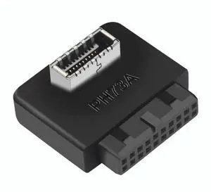 Aomoproing USB 3.2 Gen 1 to USB 3.2 Gen 2 Header Adapter, USB 3.1 Type-E Key-A to USB 3.0 20 Pin Header Converter for Type C Motherboard (Standard Type)