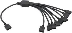 Motherboard RGB sync Splitter, 5V 3Pin ARGB sync YNC HUB Transfer Extension Cable(1-8(3Pin 5V))