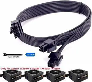 Aomoproing   CPU 8Pin to 8Pin (4+4Pin) Modular Power Supply Cable For TX850M TX750M TX650M TX550M TX-M Series Semi Modular PSU 60CM